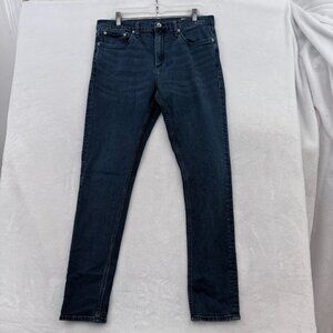 Rag & Bone Jeans Mens 34x32 (32x31) Blue Dark Wash Fit 1 Skinny Stretch